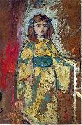 Henri Lebasque Prints Nono in a Japanese Robe oil on canvas